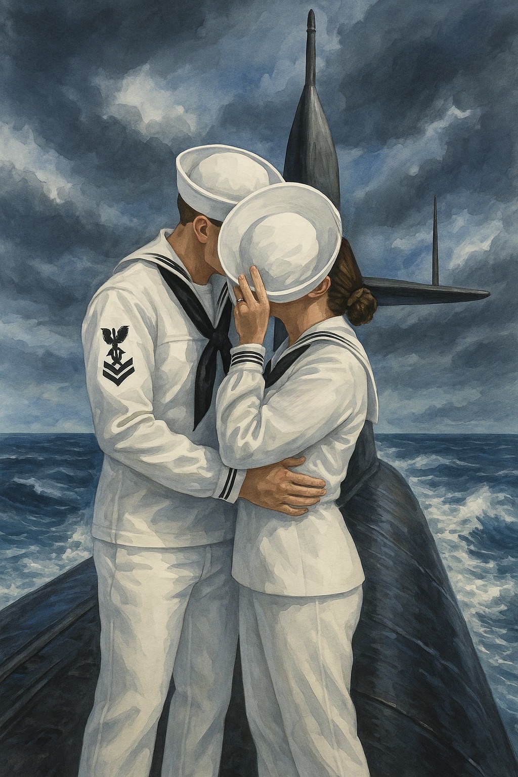 Us in uniform together